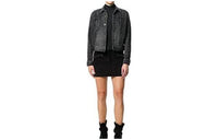 SAINT LAURENT Denim Jacket Women's Black Gray