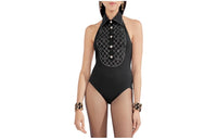 CHANEL One piece Swimsuit Women's Black