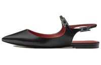 HERMES Edie Casual Single Shoes Women's Matte Black