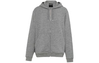 PRADA Triangle logo Zip up Hoodie