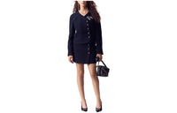 CHANEL Casual Short Skirts Women's Navy