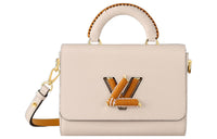LOUIS VUITTON Twist Epi Leather Handbag Shoulder Bag Crossbody Bag Medium Size Women's Quartz Gray