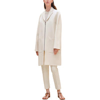 HERMES SS24 Coats Women's Gray White