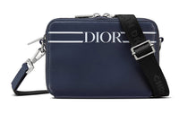 DIOR Calfskin Shoulder Bag Men's Navy