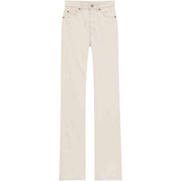 SAINT LAURENT SS25 Jeans Women's Almond Cream