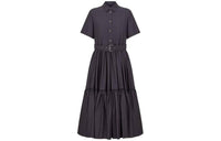 DIOR Short-Sleeved Dresses Women's Navy Blue