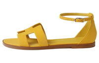 HERMES Santorini Strap Sandals Women's Yellow