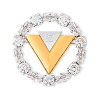 LOUIS VUITTON V For Vuitton Brooch