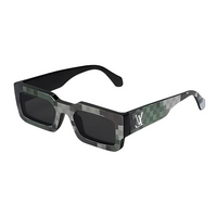 LOUIS VUITTON Acetate Rectangular Sunglasses Men's Green