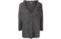 MIU MIU Loose Fit Knitwear Women's Gray