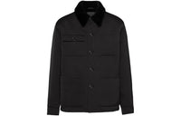 PRADA Leather Jacket Men's Black