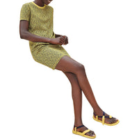 HERMES SS24 Short-Sleeved Dresses Women's Regal Yellow