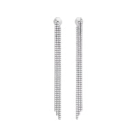 CELINE Tennis Cocktail Earrings In White Gold And Diamonds