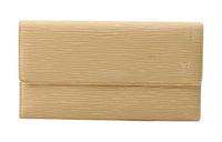 LOUIS VUITTON Epi Leather Wallet Women's Sand Beige Yellow