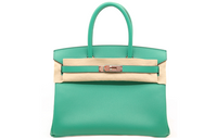 HERMES Birkin Epsom Leather Birkin Bag Handbags Women's Protea Green