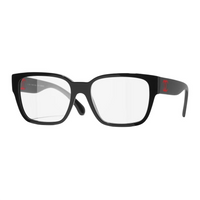 CHANEL Acetate Nylon Square Eyeglass Frames Unisex Black