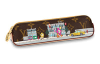 LOUIS VUITTON Nyc Pencil Pouch Vivienne Holiday Monogram Canvas
