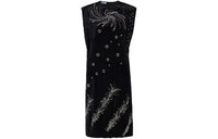 PRADA Embroidered Georgette Sleeveless Dress