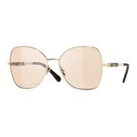 CHANEL Butterfly Sunglasses Unisex Gold