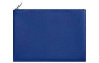 HERMES Evercolor Calfskin Clutch Women's Blue/Brick