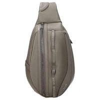 DIOR Leather Crossbody Bag Shoulder Bag Medium Size Men's Mud Gray