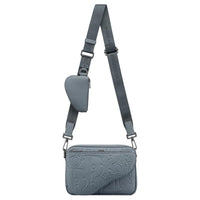 DIOR Cow Leather Shoulder Bag Crossbody Bag Men's Dark Gray