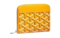 GOYARD MATIGNON Canvas With Leather Wallet Small Size Unisex Yellow