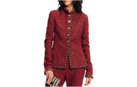 CHANEL Jackets Women's Red