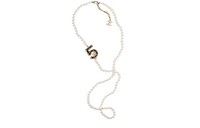 CHANEL Necklaces Women's White