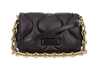 MIU MIU Leather One Shoulder Handbag Women's Black