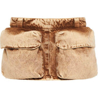 MIU MIU Casual Short Skirts Women's Light Brown
