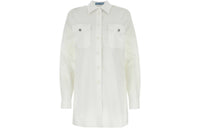 PRADA Button Embellished Poplin Shirt