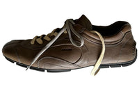 PRADA Lightweight Low Top Casual Shoes Men's Brown