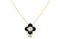 LOUIS VUITTON Vivienne Pendant 3 Golds Black Lacquer & Diamonds