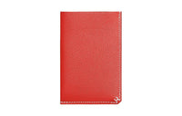 HERMES H Sellier Evergrain Calfskin Card Holder Men's Orange
