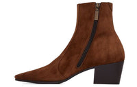 SAINT LAURENT Vassili Ankle Boots Women's Brown