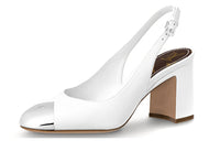 LOUIS VUITTON Louise High Heels Women's White