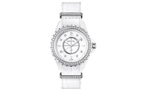 CHANEL J12 Collection Wrist Watch Quartz Movement Crocodile Leather Strap White Dial Women's