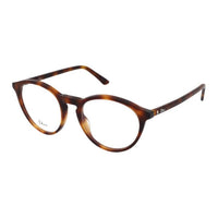 DIOR Plastic Oval Eyeglass Frames Women's Tortoiseshell