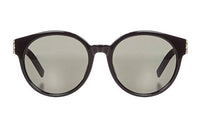 SAINT LAURENT Acetate Oval Sunglasses Women's Black