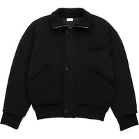 SAINT LAURENT Button Detailed High Neck Cardigan Jacket