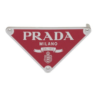 PRADA Enamel Enamel Metal Accessories Men's Red