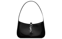 SAINT LAURENT LE5A7 Shiny Leather Handbag Shoulder Bag Women's Black