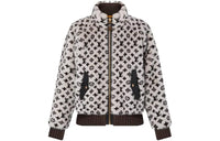 LOUIS VUITTON 1AC196 Monogram Mink Bomber Jacket