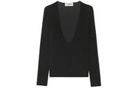 SAINT LAURENT Deep U-Neck Top