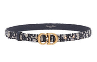 DIOR Cow Leather Leather Belts Unisex 2cm