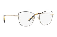 MIU MIU Eyeglass Frames Unisex Gold