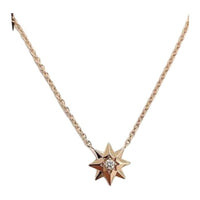 DIOR 18K Rose Gold Necklaces Women's Pink Gold
