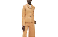HERMES Leather Jackets Women's Brass
