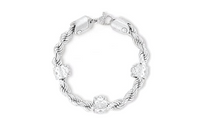 LOUIS VUITTON Metal Bracelets Men's Silver